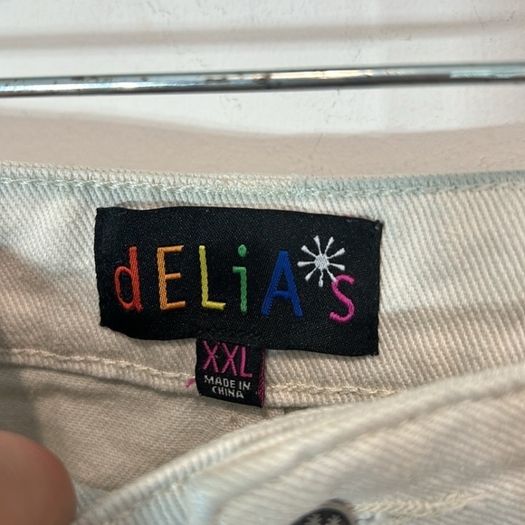 Delia’s So Misunderstood Wide Leg Twill Carpenter Pants Off White plus size XXL - Picture 3 of 11